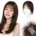 SEGO Human Hair Hair Topper for Women 10 Inch Dark Brown Shedding Free