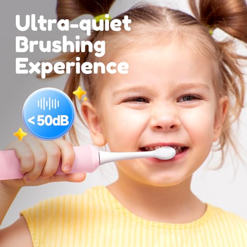 Kids Electric Toothbrush with Voice Encouragement - Blue, 3+ Ages