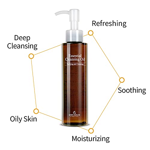 The Skin House Essential Cleansing Oil - Makeup Remover & Face Oil, 5.07 fl oz