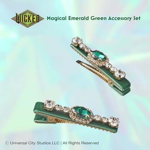 Wicked Emerald City Rhinestone Salon Clips - hair clips - hair clips for women - gifts for her - hair accessories -Scunci by Conair - 2PK