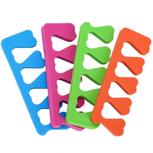 200PCS Multicolor Toe Separator Set for Pedicures Nail Art and Painting - Reusable, Funy Colors