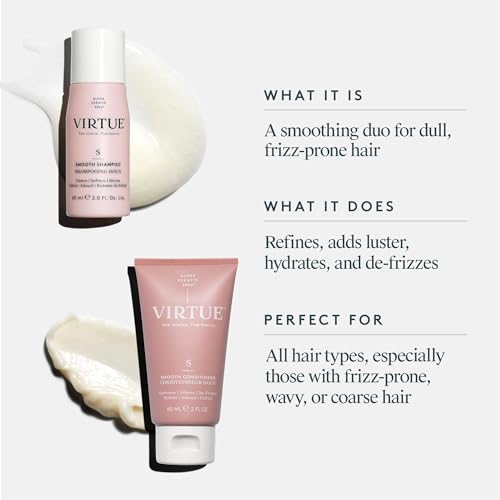 Virtue Smooth Frizz-Control Shampoo & Conditioner Set - 2 Fl Oz
