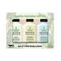 Hempz Healthy Hydration Triple Moisture, Age Defying, & Original (2.25 Oz, 3-Pack) Body Moisturizing Lotion Gift Set ? Mini Scented Travel Cream Skin Care for Women & Men, Made with Shea Butter