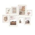 ArtbyHannah Gallery Wall Frame Set - Beige Large 8 Pack Wall Decor