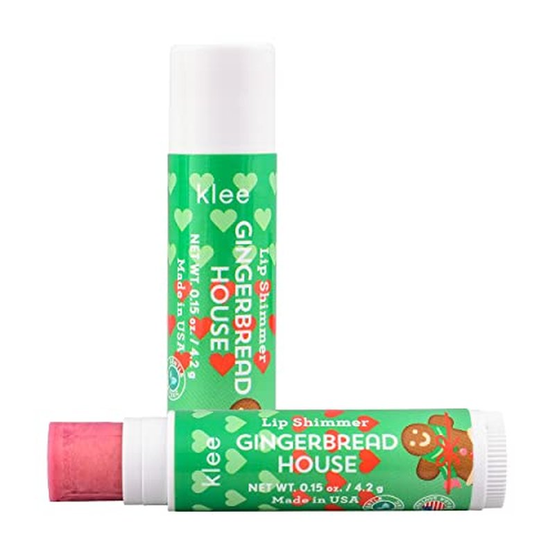 Klee Naturals Holiday Eye Shadow and Lip Shimmer Makeup Kit. Gentle and Non-Toxic. Perfect for Kids and Tweens. Made in USA. (Snowflake Shimmer)