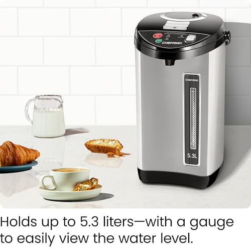 Chefman 3.8 Quart Electric Hot Water Pot Urn with Auto & Manual Dispense