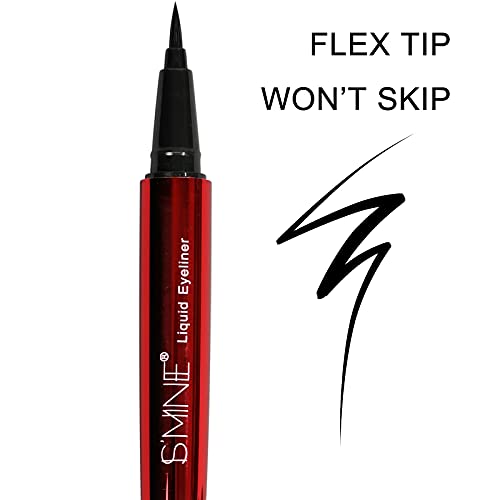 IS'MINE ISMINE Professional Matte Vegan smudge proof Eyeliner, Makeup liner Easy Liquid Pen No-Skip Eyeliner, Waterproof Formula, Long lasting Liquid Eyeliner Black