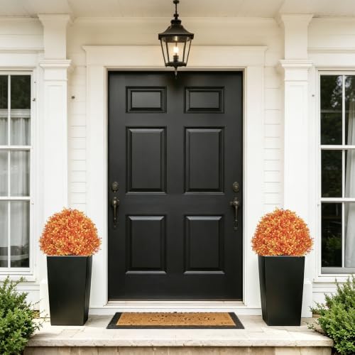 24-Inch Artificial Boxwood Topiary Balls for Outdoor Fall Decor