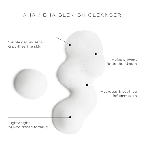 Medik8 Clarifying Foam - Lightweight Exfoliating AHA and BHA Face Cleanser - Salicylic Acid and Nicacinamide - Gentle Foaming Facial Cleanser - 5 oz