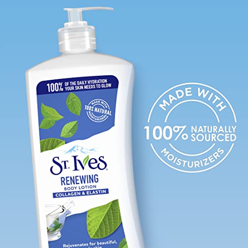St. Ives 84 Fl Oz Hand & Body Lotion Pack of 2 with Pump for Dry Skin
