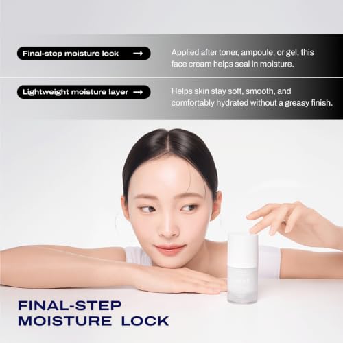 Moisturizing Face Cream for Dry Sensitive Skin - Hydrating Barrier Cream with Peptides & Centella