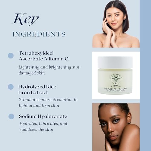 Ayur-Medic Hi-Poten-C Cream - Revitalizes Skin for a Radiant, Healthy-Looking Complexion, 1 oz