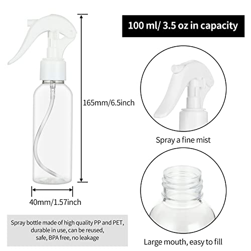 Mini Refillable Spray Bottles - 24 Pack, 3.5 oz Travel Water & Hair Spray