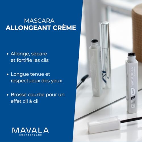 Mascara Creamy Brown 0.32oz - Nourishing, Smudge-Proof, Glossy Lashes