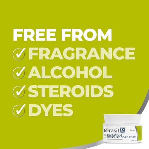 Terrasil Bed Sores Treatment Cream - Fast Healing 1.5oz - Pressure & Skin Ulcers