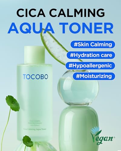 TOCOBO CICA Calming Aqua Toner – Hydrating Face Toner for Sensitive Skin, 6.76 fl oz