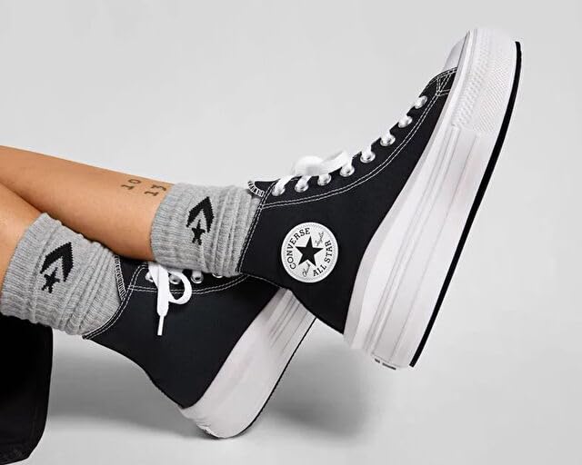 Converse Women's Chuck Taylor Move Platform High Top Sneakers - Black 6.5