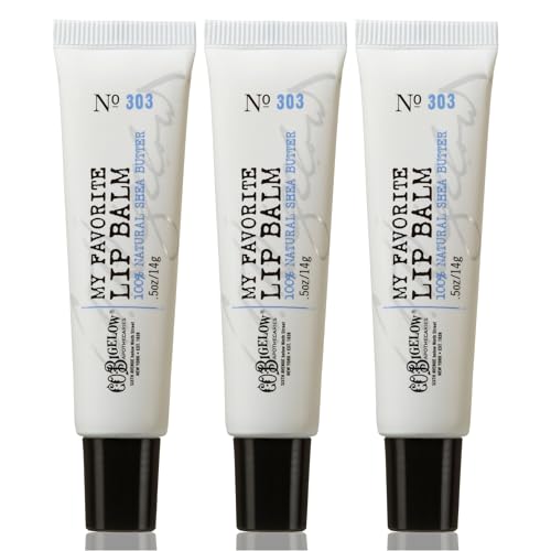 C.O. Bigelow Hydrating Lip Balm Tubes - Pack of 3, Unscented & Natural