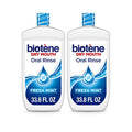 Biotene Oral Rinse Mouthwash for Dry Mouth Fresh Mint Pack of 2 - 33.8 Fl Oz