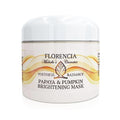 Florencia Papaya & Pumpkin Brightening Mask - Soft and Creamy, Gentle Exfoliating Facial Mask for Smoother, Brighter, Revitalized Complexion - Exfoliate, Renew and Glow, 2 oz