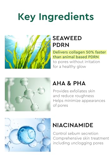 PDRN Seaweed Glow Peel Off Face Mask for Pore Minimizing & Skin Radiance - PDRN Mask