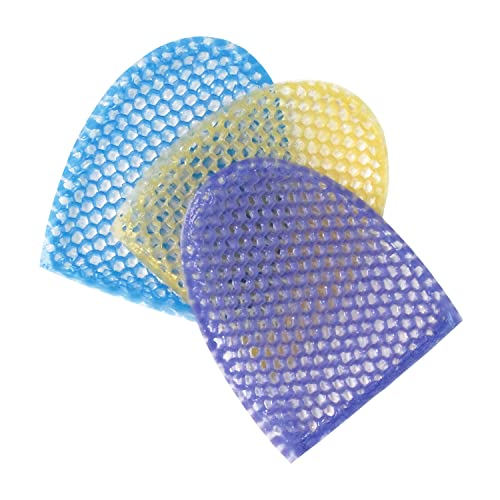 Supracor SpaCell Facial Sponge - Face Scrubber, Honeycomb Face Exfoliator for Smoother, Softer, and Younger Looking Skin, Pack of 3