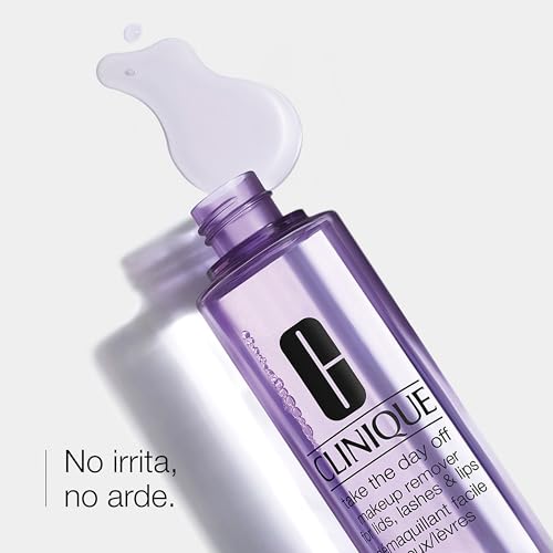 Clinique Take The Day Off Liquid Makeup Remover For Lids,Lashes,+ Lips | Eye Makeup Remover | Oil Free + Non-Irritating-| For All Skin Types,6.7 Fl Oz,(Pack of 2)