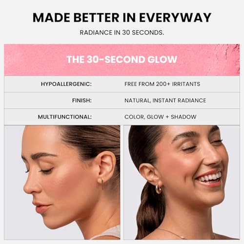 Making Moves Compact Makeup Powder Blusher - 6.8g Lightweight, Pigmented, Natural Glow