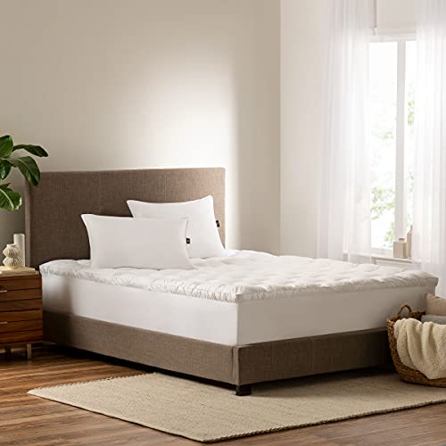 Queen Down Illusion Hypoallergenic Mattress Topper - White