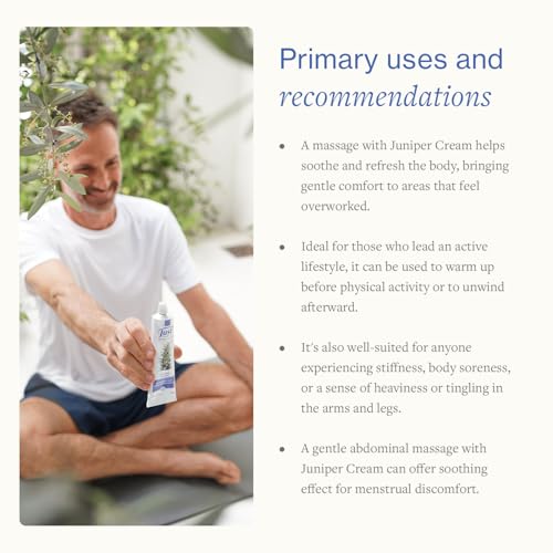 Juniper Massage Cream 96g for Muscle Relief, Relaxation & Tension Relief
