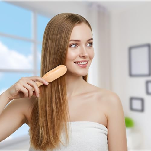 30 Pack Boar Bristle Hair Brush Set - Gentle Detangling & Smoothing