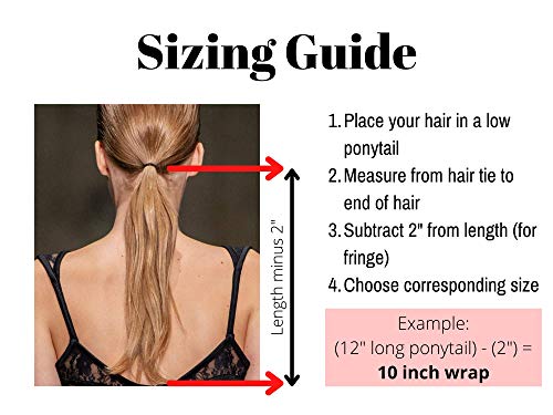 Purple 8-Inch Glitter Leather Hair Wrap for Ponytail & Helmet - Handmade in USA