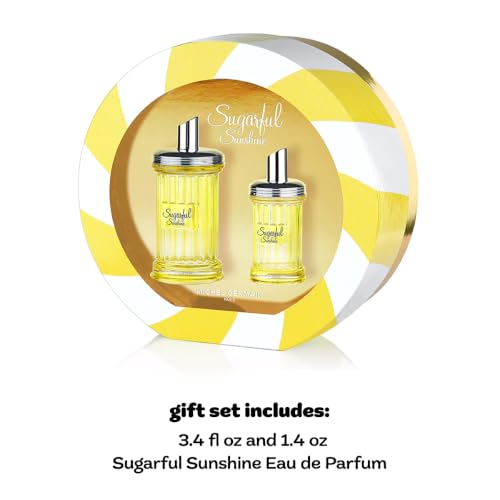 Michel Germain Sugarful Eau de Parfum Gift Set - Sugarful Sunshine, Fruity Floral Gourmand, 3.4 fl oz & 1.4 oz
