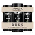 Herban Cowboy Dusk Deodorant 3-Pack for Men - Natural Freshness