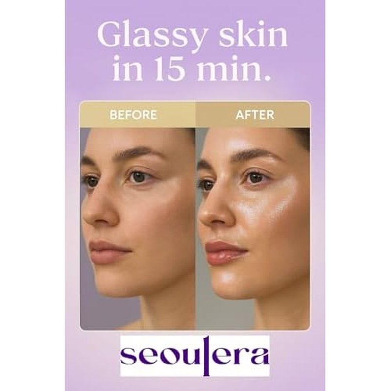 Korean Jelly Sheet Mask, Brightening & Calming Glow, Anti-Redness Hydration for Sensitive Skin, 5 Pack