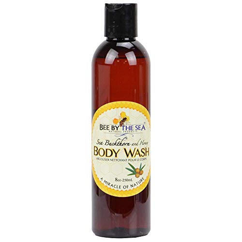 Bee By The Sea Buckthorn and Honey Naturally Scented Body Wash for All Skin Types 8 Ounces