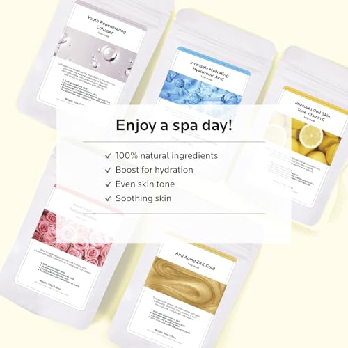 Colorfarm Facial Steamer Spa Kit with 17 Skin Care Tools - Black & Gold