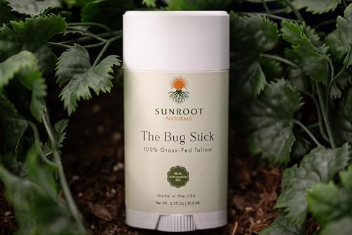 Natural Bug Balm Stick with Citronella & Peppermint Oil – 2.75 oz Outdoor Insect Repellent