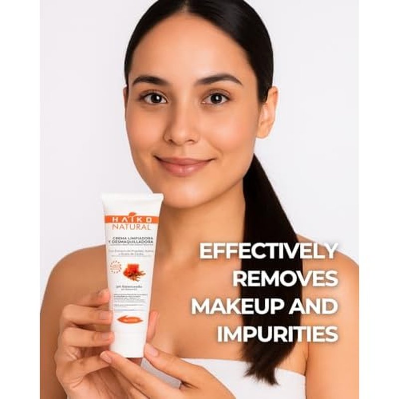 Hydrating Cleansing Cream & Makeup Remover with Propolis (Purifying), Oat (Soothing), & Jojoba Oil (Moisturizing). Non-Greasy, pH Balanced, for All Skin Types - 2.7 fl oz / 80g