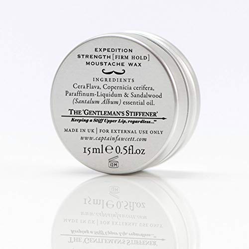 Mustache Wax - Expedition Strength with Sandalwood Scent 15ml