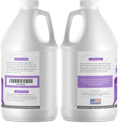 Deep Cleansing Hand Soap Refill Pack of 6 - Sweet Lavender Scent - Gentle Moisturizing Liquid Hand Soap for Kitchen & Bathroom