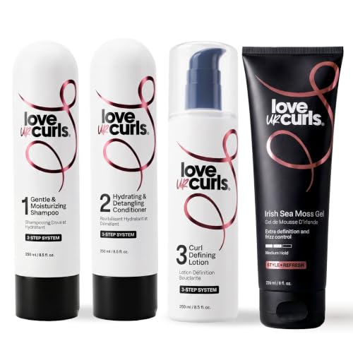 Love Ur Curls Curly Hair Shampoo & Conditioner Set with Sea Moss Gel