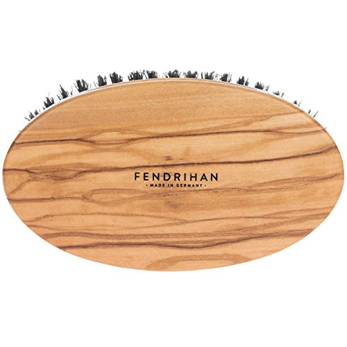 Fendrihan Olivewood Boar Bristle Hair Brush, Medium-Stiff – Made in Germany