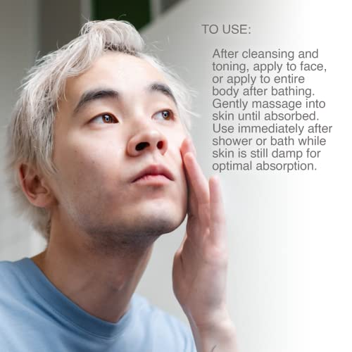 Hydrating Face & Body Moisturizer with Vitamins A, C & E - 8.5 oz Daily Lotion - Botanical Ingredients - Lightweight Hydration (Variation of THIS listing)