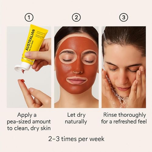 Australian Red Clay Face Mask - Mineral-Rich Detox Mud with Kakadu & Lime - Variant 1