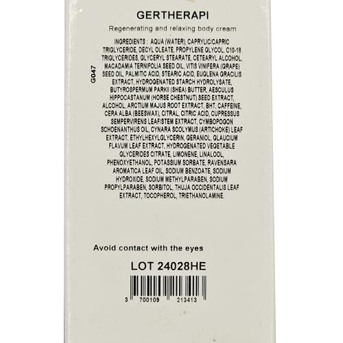 Gernetic Gertherapi Regenerating and Relaxing Body Cream, 5.3 oz/150ml