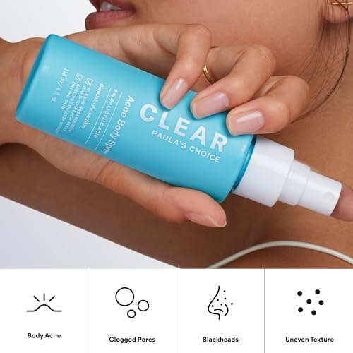 Salicylic Acid Body Acne Spray - Exfoliating Treatment for Bumpy Skin 4oz