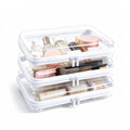 CEOJPA 3L Clear Hard Shell Zipper Case Waterproof Travel Toiletry & Makeup Bag