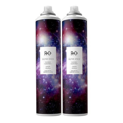 R+Co Outer Space Flexible Hairspray - 9.5 Fl Oz Pack of 2 - Light Hold & Shine