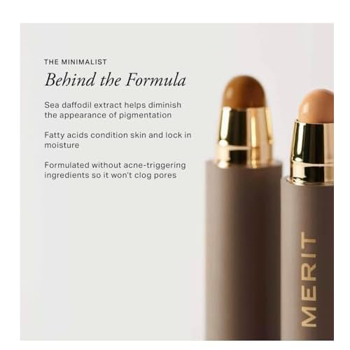 MERIT The Minimalist Perfecting Complexion Foundation and Concealer Stick Camel